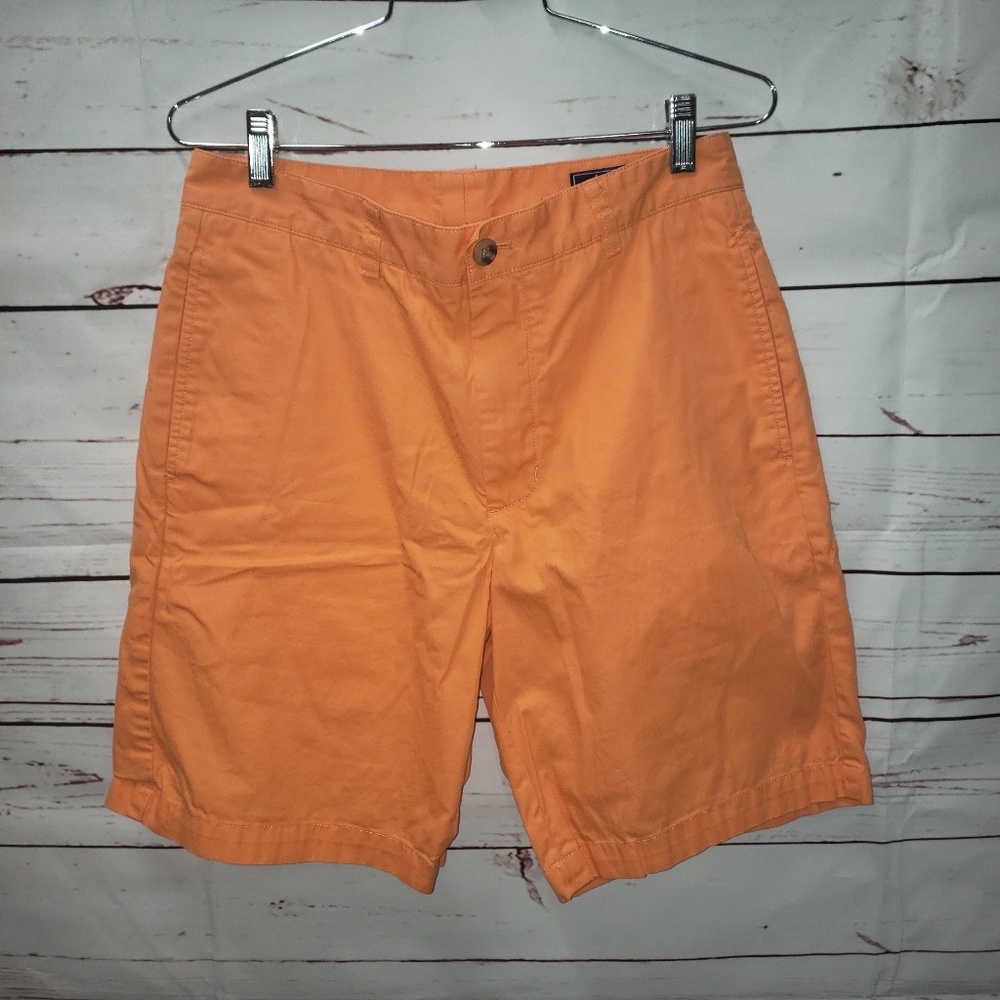 Bright orange Vineyards Vines khaki shorts